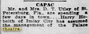 Capac Theatre - 16 Jun 1924